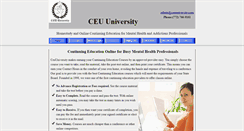 Desktop Screenshot of ceuuniversity.com