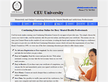 Tablet Screenshot of ceuuniversity.com